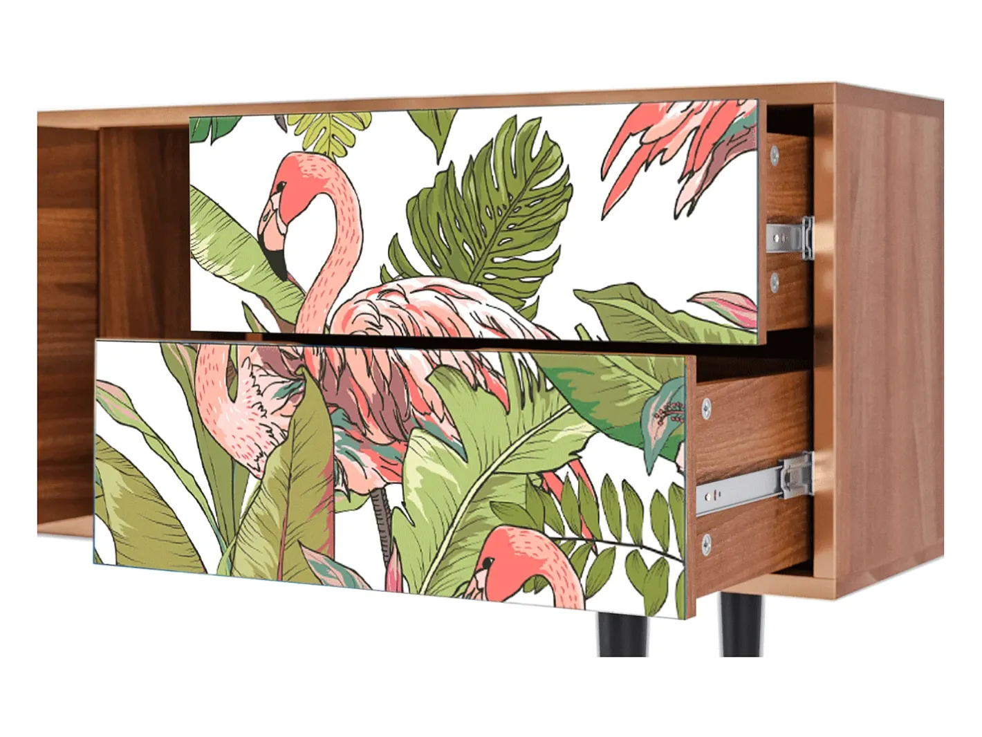 Móvel De Tv*Mueble de TV - 170х69х48 cm - T1 - Sweet Flamingo, Nogueira Castanho