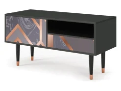 Best Mueble de TV - 115х59х48 cm - T3 - Taupe Anatomy, Antracite Móvel De Tv