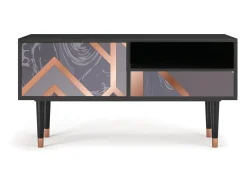 Best Mueble de TV - 115х59х48 cm - T3 - Taupe Anatomy, Antracite Móvel De Tv