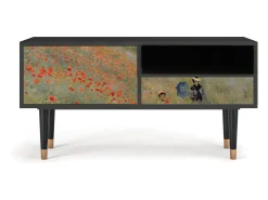 Best Mueble de TV - 115х59х48 cm - T3 - The Poppy Field , Antracite Móvel De Tv