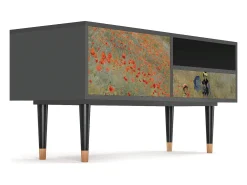 Best Mueble de TV - 115х59х48 cm - T3 - The Poppy Field , Antracite Móvel De Tv