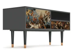 Best Mueble de TV - 115х59х48 cm - T3 - The Fall, Antracite Móvel De Tv