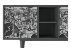 Best Mueble de TV - 150х69х41 cm - T5 - The Festival of Saint, Antracite Móvel De Tv