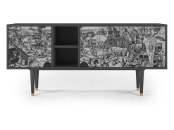 Best Mueble de TV - 150х69х41 cm - T5 - The Festival of Saint, Antracite Móvel De Tv