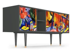 Best Mueble de TV - 150х69х41 cm - T5 - The Turning Road, Antracite Móvel De Tv