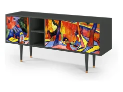 Best Mueble de TV - 150х69х41 cm - T5 - The Turning Road, Antracite Móvel De Tv