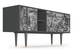 Best Mueble de TV - 150х69х41 cm - T5 - The Temptation, Antracite Móvel De Tv