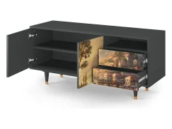Best Mueble de TV - 125х56х41 cm - T7 - Venice, Antracite Móvel De Tv