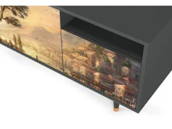 Best Mueble de TV - 125х56х41 cm - T7 - Venice, Antracite Móvel De Tv
