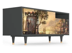 Best Mueble de TV - 125х56х41 cm - T7 - Venice, Antracite Móvel De Tv