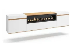 Mueble TV Kavos Wall con chimenea*duehome New