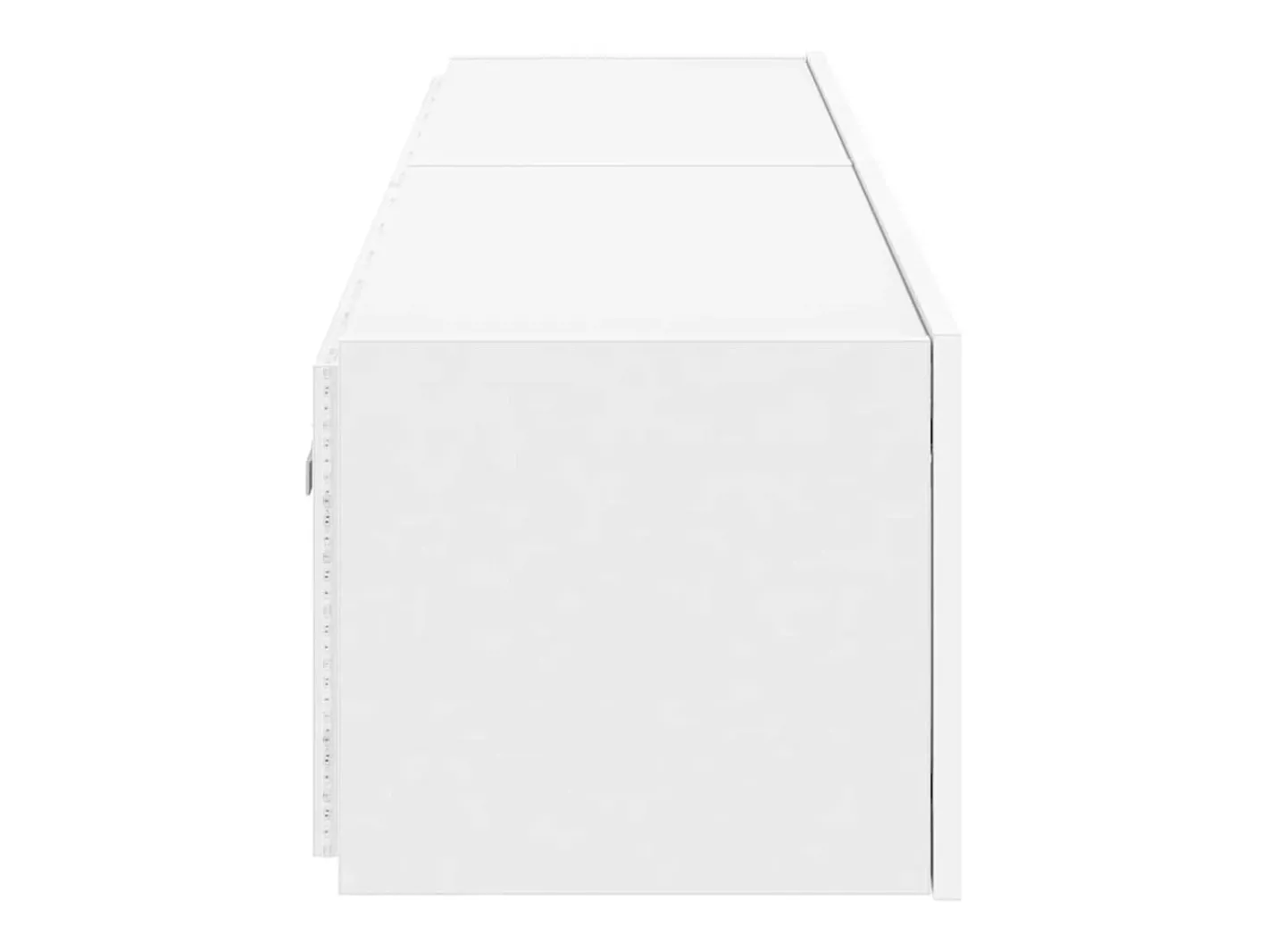 vidaxl Móvel De Tv*Móveis de parede p/ TV com luzes LED 2 pcs 80x35x31 cm Branco