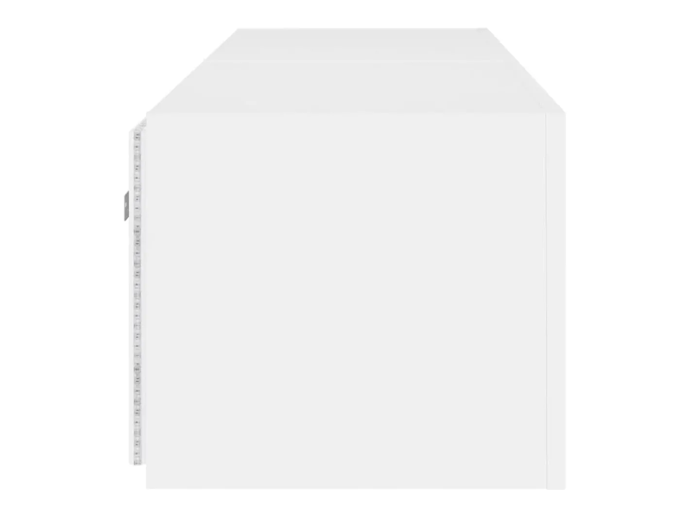 vidaxl Móvel De Tv*Móveis de parede p/ TV com luzes LED 2 pcs 80x35x31 cm Branco