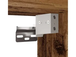 vidaxl Móvel De Tv*Móveis de parede para TV 2 pcs 80x30x30 cm madeira velha Castanho