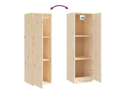 vidaxl Móvel De Tv*Móveis de TV 3 pcs madeira de pinho maciça Castanho