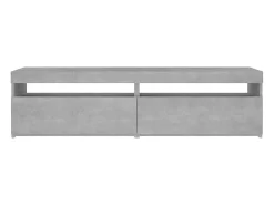 vidaxl Móvel De Tv*Móveis de TV com luzes LED 2 pcs 75x35x40 cm cimento Cinzento