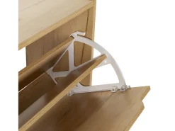 VS Venta-stock Móvel De Arrumação|Sapateira*Móveis para sapateira Angel 3 portas cor carvalho claro, para 18 pares Natural claro