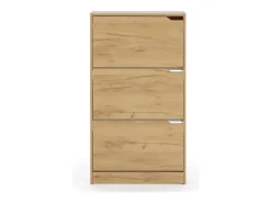 VS Venta-stock Móvel De Arrumação|Sapateira*Móveis para sapateira Angel 3 portas cor carvalho claro, para 18 pares Natural claro