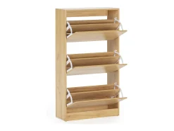 VS Venta-stock Móvel De Arrumação|Sapateira*Móveis para sapateira Angel 3 portas cor carvalho claro, para 18 pares Natural claro
