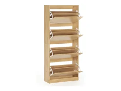 VS Venta-stock Móvel De Arrumação|Sapateira*Móveis para sapateira Angel 4 portas cor carvalho claro, para 24 pares Natural claro