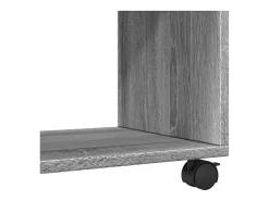 vidaxl Mesa De Apoio*Móvel com rodas 72x33x42,5 cm derivados de madeira cinza sonoma Cinzento