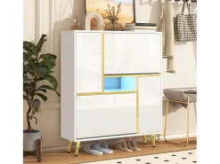 Hot Móvel de sapateira moderno com LED - Brilhante - Elegante e Prático Móvel De Arrumação|Sapateira