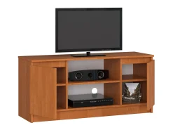 Móvel de TV 120 cm com 2 Portas e 1 Prateleira - Acabamento Fosco Amieiro*Akord Hot