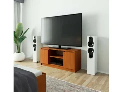 Móvel de TV 120 cm com 2 Portas e 1 Prateleira - Acabamento Fosco Amieiro*Akord Hot