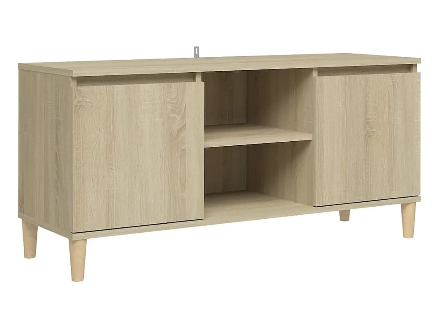 vidaxl Móvel De Tv*Móvel de TV c/ pernas de madeira 103,5x35x50 cm carvalho sonoma Natural claro