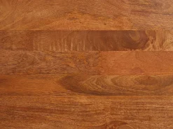 Maison Céphy Móvel De Tv*Móvel de TV com 3 portas em madeira de mangueira e metal preto, cor natural - MIZORAM Natural escuro / Natural claro