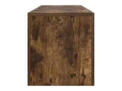 vidaxl Móvel De Tv*Móvel de TV com luzes LED 140x36,5x40 cm carvalho fumado Castanho