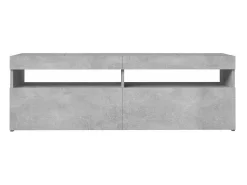 vidaxl Móvel De Tv*Móvel de TV com luzes LED 120x35x40 cm cimento Cinzento