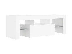 vidaxl Móvel De Tv*Móvel de TV com luzes LED 120x35x40 cm Branco