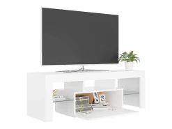 vidaxl Móvel De Tv*Móvel de TV com luzes LED 120x35x40 cm Branco