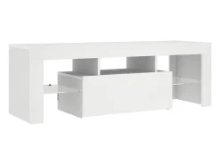 vidaxl Móvel De Tv*Móvel de TV com luzes LED 120x35x40 cm Branco