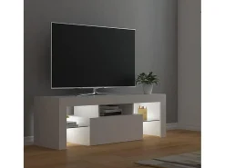 vidaxl Móvel De Tv*Móvel de TV com luzes LED 120x35x40 cm Branco