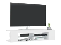 vidaxl Móvel De Tv*Móvel de TV com luzes LED 135x39x30 cm Branco