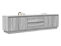 vidaxl Móvel De Tv*Móvel de TV com luzes LED 193,5x41x50 cm sonoma Cinzento