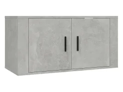 vidaxl Móvel De Tv*Móvel de TV de parede 80x34,5x40 cm cimento Cinzento