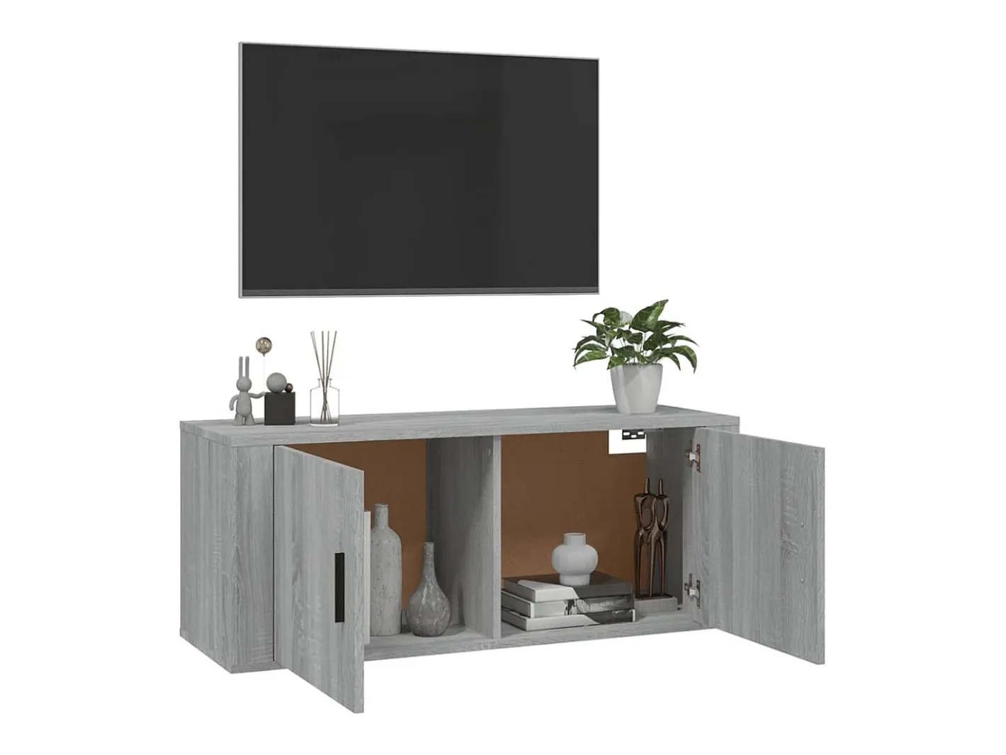 vidaxl Móvel De Tv*Móvel de TV de parede 100x34,5x40 cm sonoma Cinzento