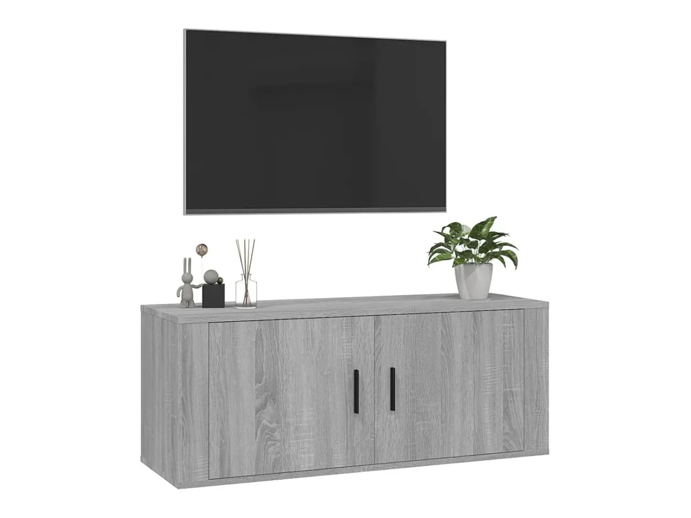 vidaxl Móvel De Tv*Móvel de TV de parede 100x34,5x40 cm sonoma Cinzento