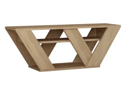 Concept-Usine Móvel De Tv*Móvel de TV design contemporâneo em madeira de 110 cm com prateleiras espaçosas e cor carvalho acolhedora Castanho
