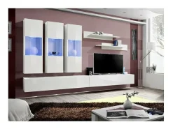 Price Factory Móvel De Tv*Móvel de TV FLY E2 design, na cor brilhante. Móvel suspenso moderno e na moda para a sua sala de estar. Branco