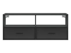 Clearance Móvel de TV multimídia prateleira de televisão televisão buffet sala de jantar sala de estar quarto 100 x 31 x 39,5 cm madeira trabalhada e metal 02_0025440 Móvel De Tv
