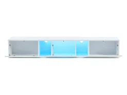 Online Móvel de TV mural 180x35x30cm - com 3 portas - com iluminação LED - para televisores de 75" - Móvel De Tv