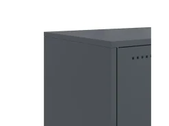 vidaxl Móvel De Tv*Móvel de TV 100,5x39x43,5 cm aço antracite Cinza antracite