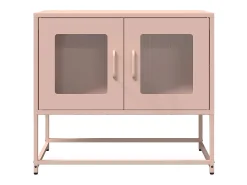 vidaxl Móvel De Tv*Móvel de TV 68x39x60,5 cm aço laminado a frio Rosa