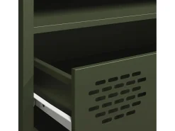 vidaxl Móvel De Tv*Móvel de TV 202x39x43,5 cm aço laminado a frio -azeitona Verde