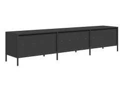 vidaxl Móvel De Tv*Móvel de TV 202x39x43,5 cm aço laminado a frio Preto
