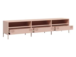 vidaxl Móvel De Tv*Móvel de TV 202x39x43,5 cm aço laminado a frio Rosa